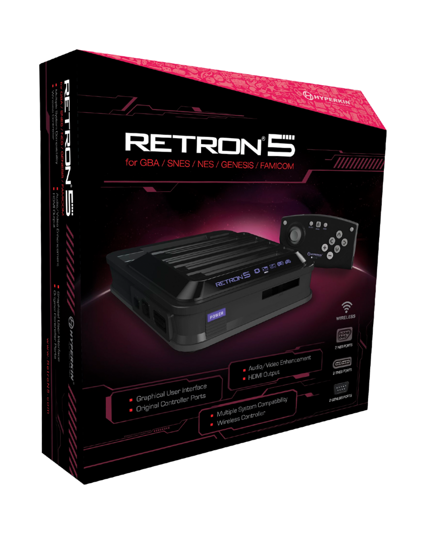 Consola retron 5 negra + mando bluetooth