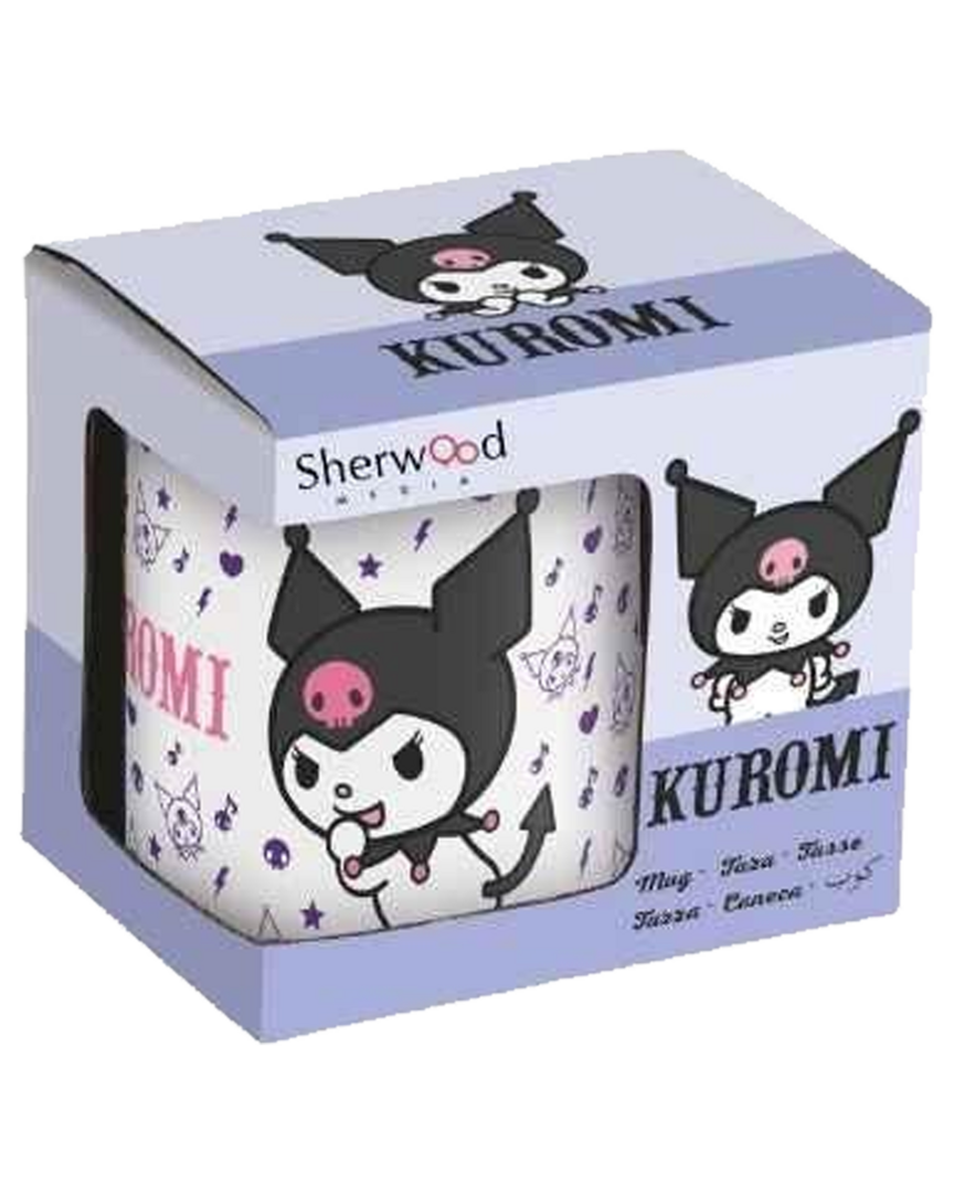 Taza de 325 ml Blanca Kuromi