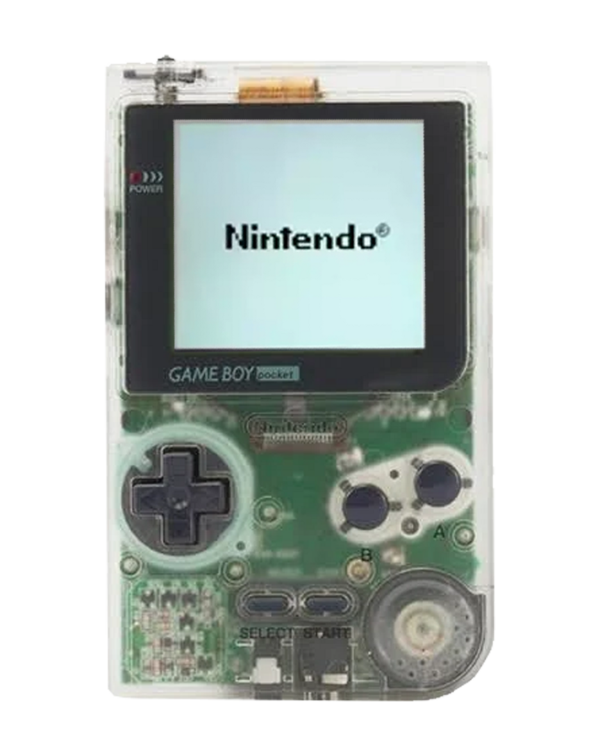 Nintendo gameboy pocket transparente ips v2 backlit reaco. grado a