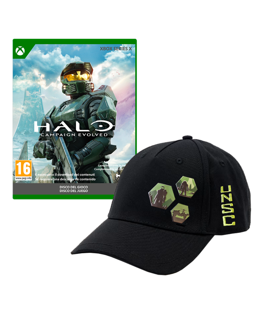 Halo: campaign evolved + gorra halo master chief numskull