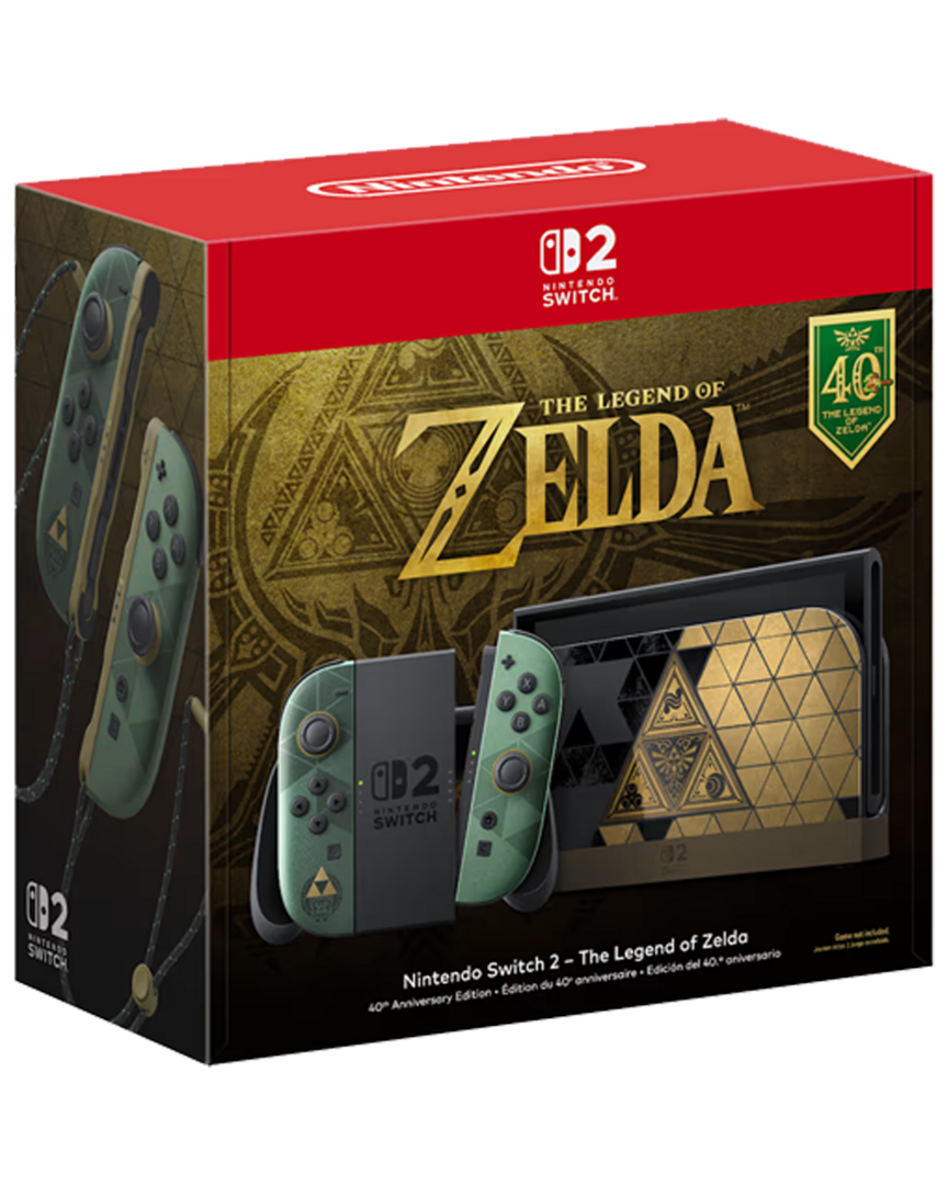 Nintendo switch 2 edición the legend of zelda 40º aniversario