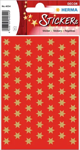Comprar Pegatinas Decor Estrellas Rojo Y Dorado 8 Mm 