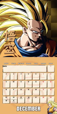 Comprar Calendario 2024 30X30 Dragon Ball Z 