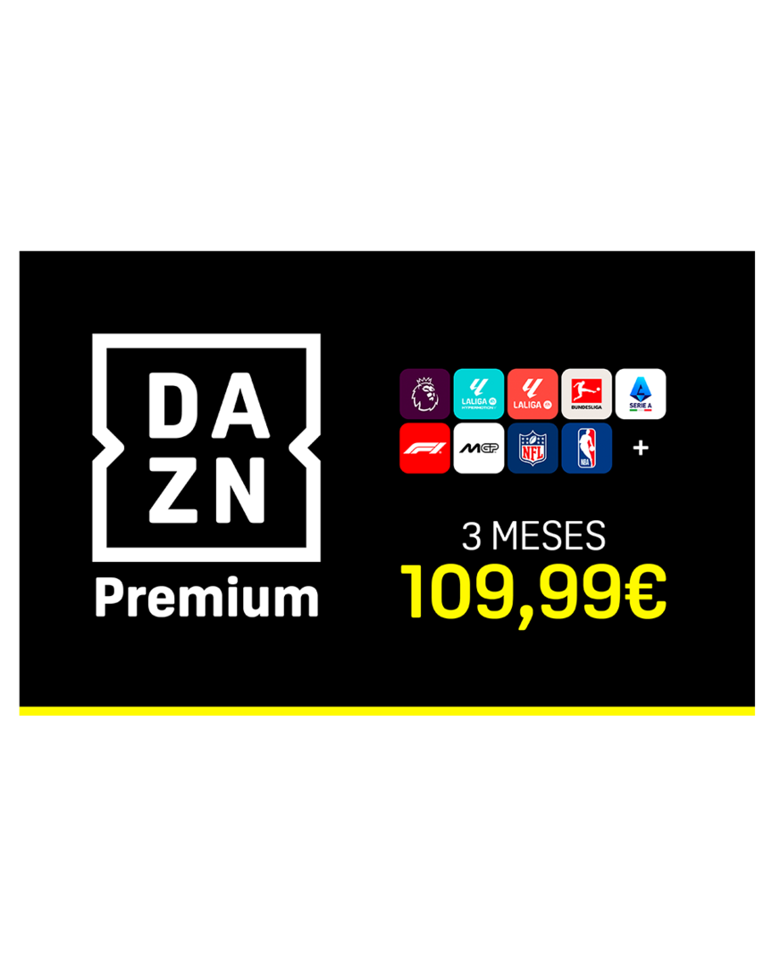 Tarjeta Prepago DAZN Premium 3 Meses
