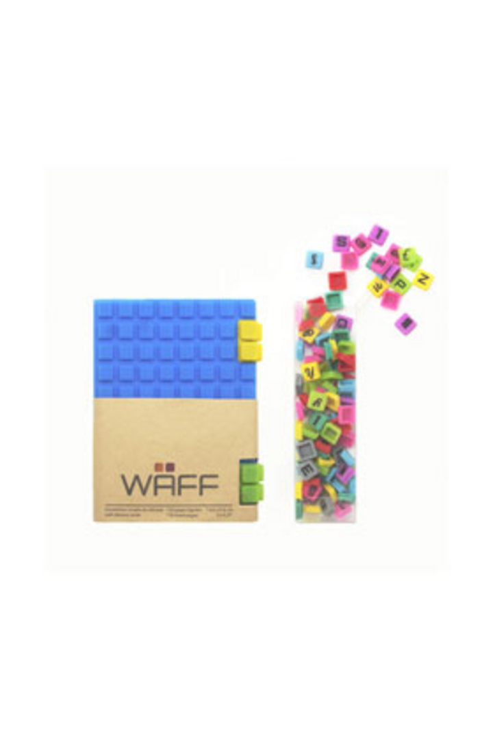 Combo s azul/blue libreta waff + letras