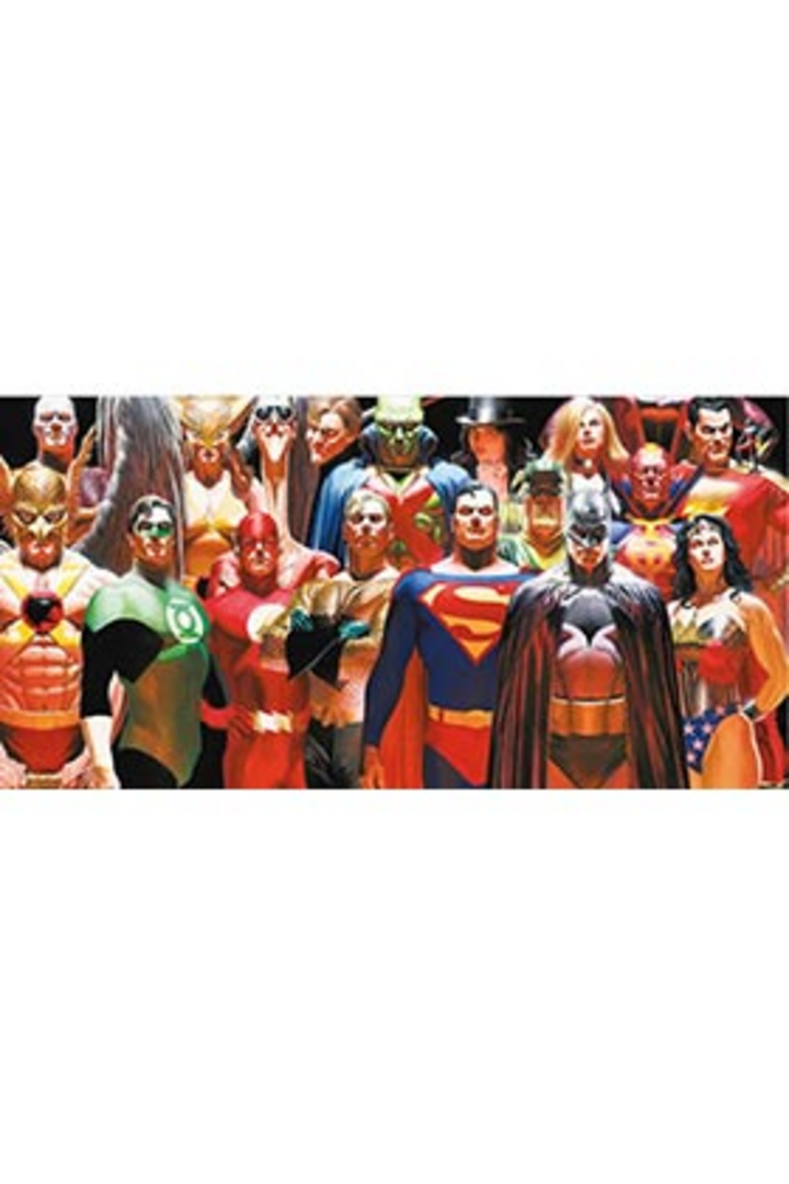 Liga De La Justicia Poster De Vidrio 60X30 Universo Dc
