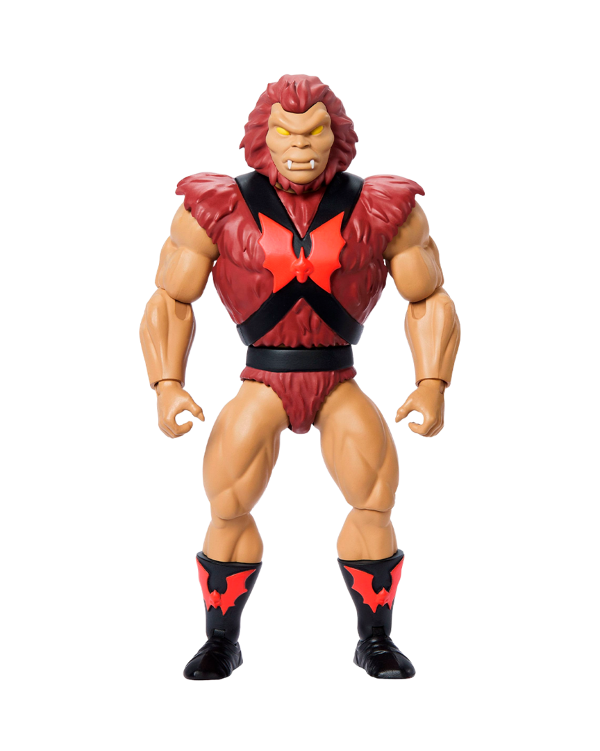 Masters of the Universe Origins Cartoon Collection Grizzlor Figura de acción de villano peludo de 14cm, inspirada en la serie de tv de MOTU de los años80, diseño detallado y accesorio de espejo, JBM90