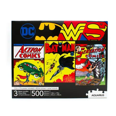 Comprar Set De 3 Puzzles 500 Piezas DC Comics 