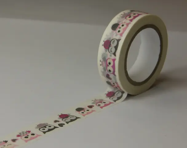 Comprar Cinta Funtape Masking Tape Deco Buhos Pequeños 