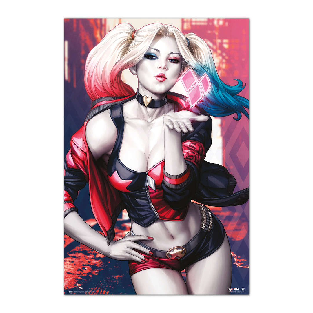 Grupo Erik Poster Dc Harley Quinn Kiss