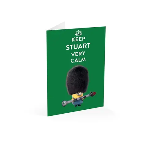 Comprar Tarjeta Felicitacion Minions Keep Stuart Very Calm 