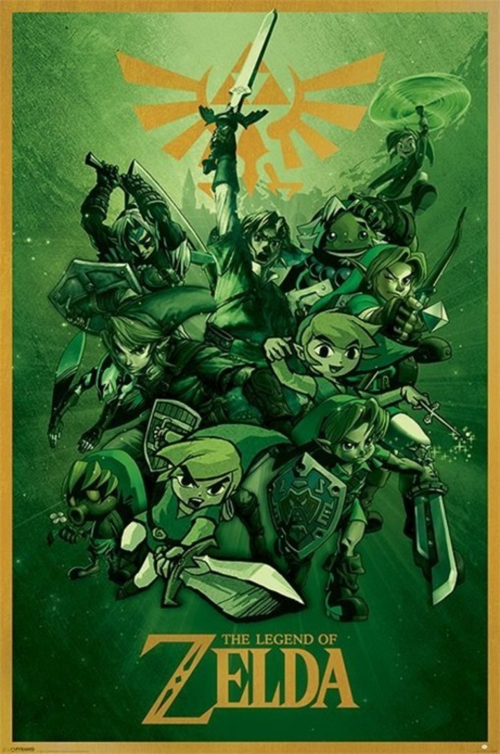 Poster the legend of zelda verde