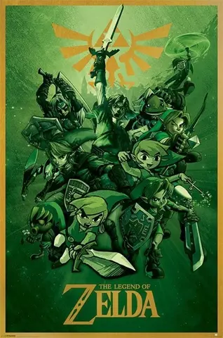 Poster The Legend Of Zelda Verde