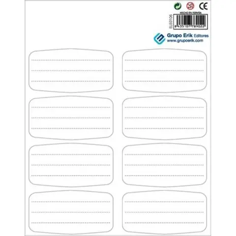 Comprar Etiquetas Adhesivas Color White 