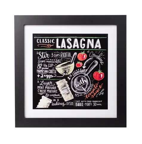 Comprar Print Enmarcado 30X30 cm Lily & Val Classic Lasagna 