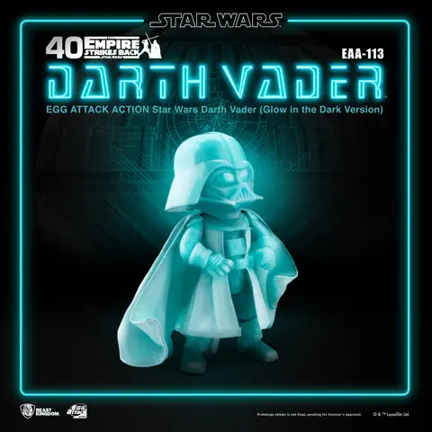 Comprar Figura Egg Attack Star Wars Darth Vader Version Brilla En La Oscuridad Figuras de Videojuegos