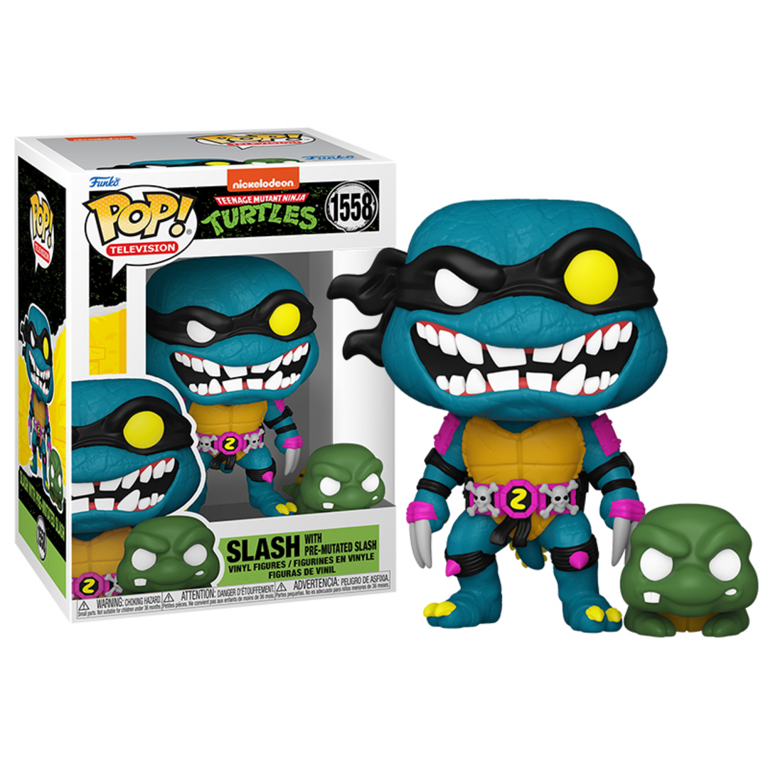 Funko Pop! & Buddy: TMNT - Slash & Pre-Mutated Turtle