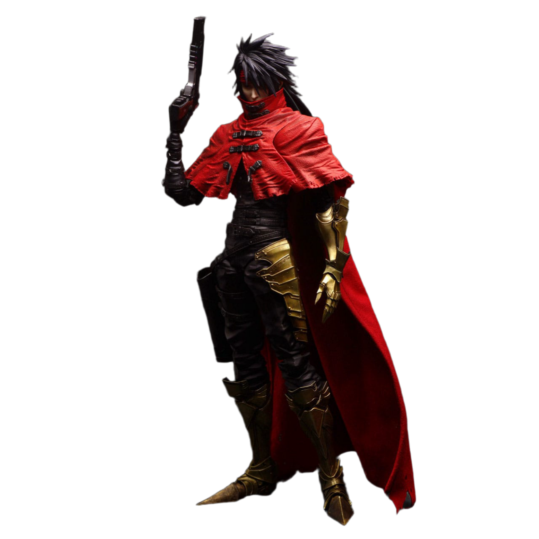 Figura Vincent Valentine Final Fantasy VII Rebirth Play Arts Kai Square Enix 28cm