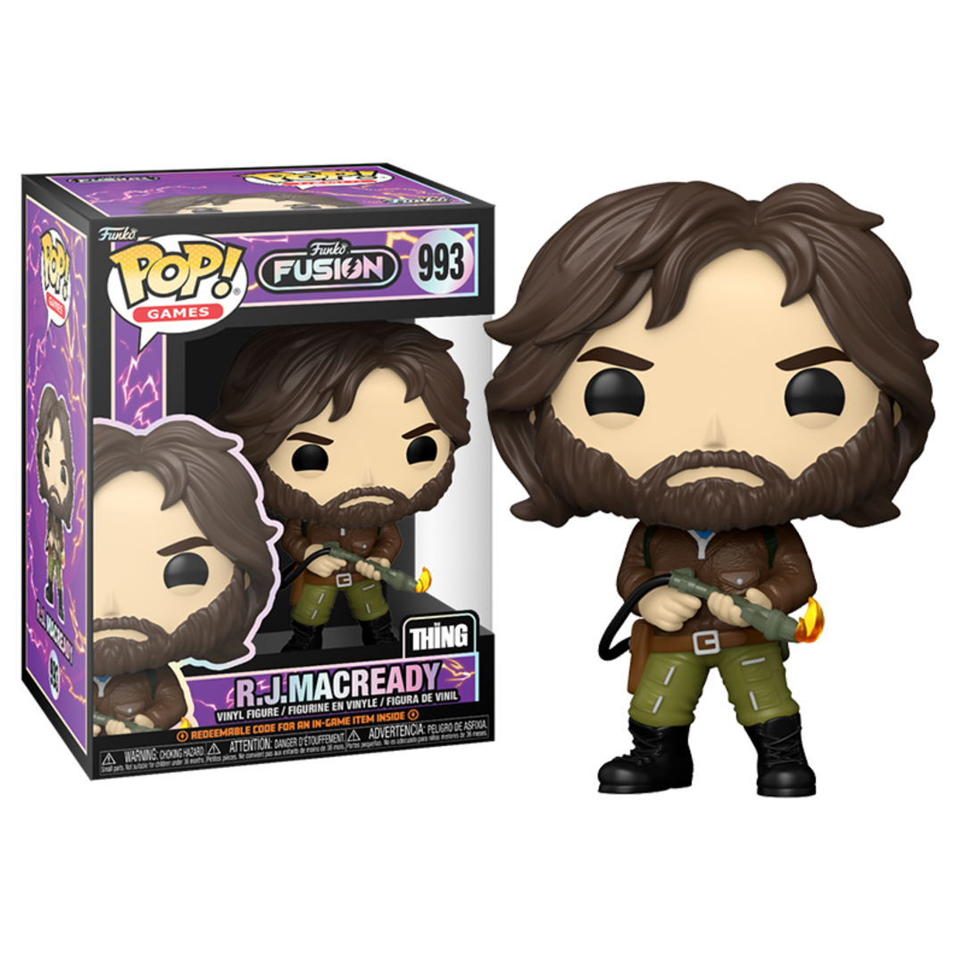 Funko Pop! Games: Fusion - R.J MacReady - The Thing - Figura de Vinilo Coleccionable - Idea de Regalo - Mercancia Oficial - Juguetes para Niños y Adultos - Video Games Fans