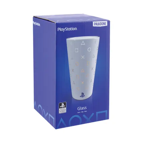 Comprar Vaso de cristal iconos transparentes con Licencia Oficial Playstation 