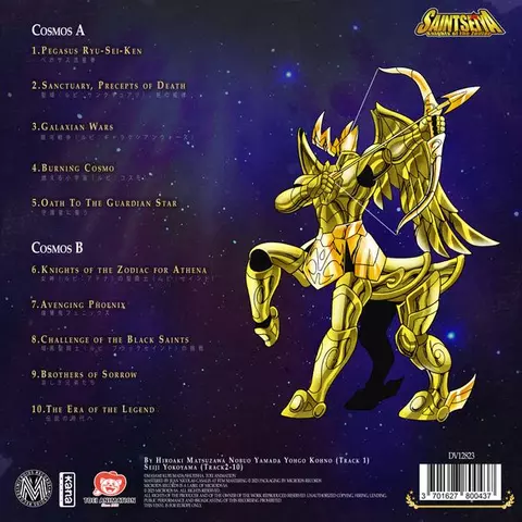 Reservar Vinilo Saint Seiya - Music Collection Vol. 1 1 LP Color Azul 