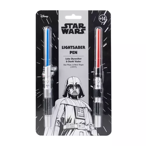 Comprar Set De 2 Boligrafos Sables De Luz Star Wars Luke Skywalker y Darth Vader Estándar