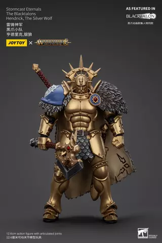 Reservar Figura Hendrick The Silver Wolf Warhammer: Age of Sigmar Stormcast Eternals The Blacktalons 20 cm Figuras Estándar