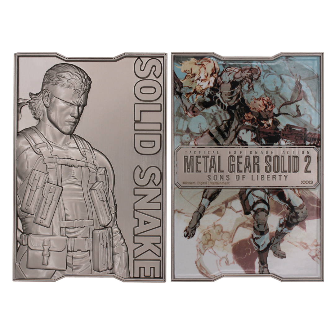 Fanattik Metal Gear Solid 2 Ingot Snake Moneda Edición Limitada