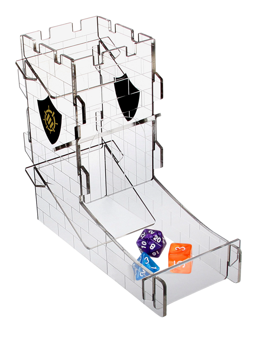 Torre para dados transparente enhance tabletop series