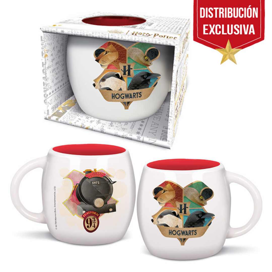 Harry potter - taza de 380 ml globe hogwarts