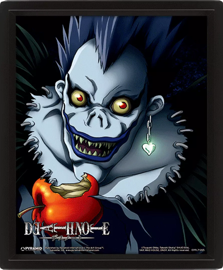 Death note - póster 3d light ryuk