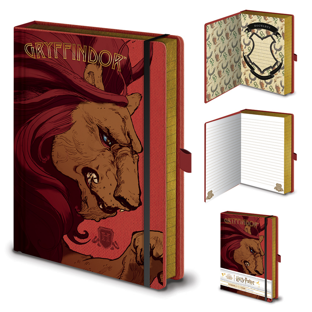 Harry potter - cuaderno a5 premium intricate houses gryffindor
