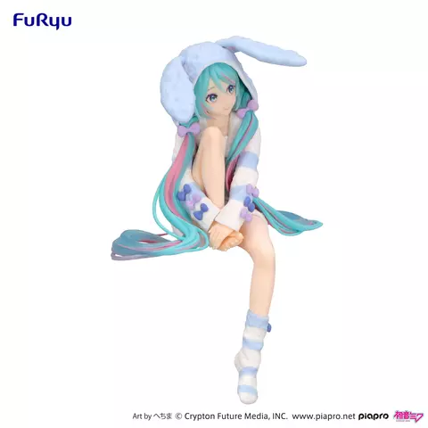 Reservar Figura Hatsune Miku Vocaloid Rabbit Ear Pijama Blue Ver. Noodle Stopper Furyu Figuras Estándar
