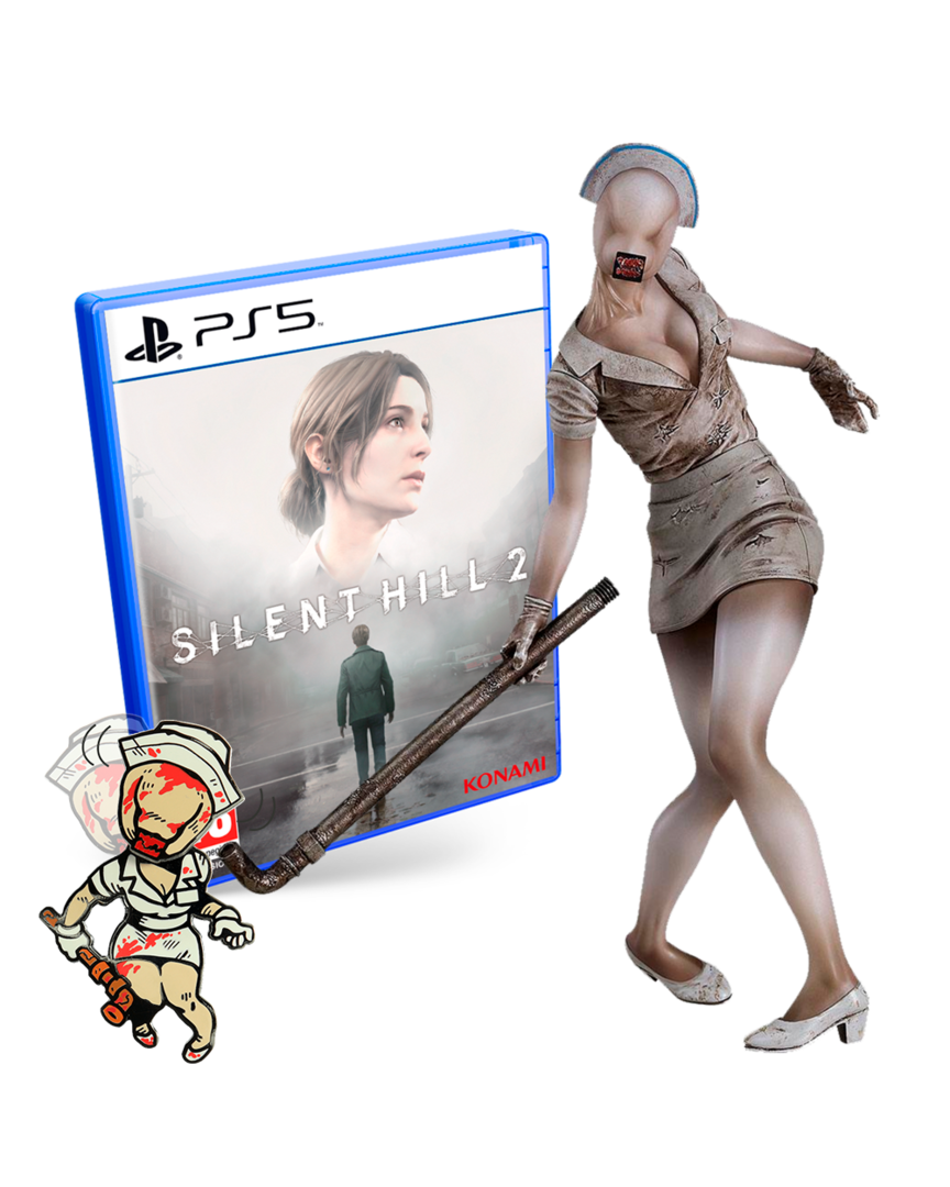 Silent Hill 2 + Figura Bubble Head Nurse Silent Hill 2 17 cm