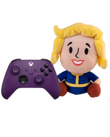 Comprar Mando Inalámbrico Astral Purple + Peluche Vault Girl Fallout Stubbins Xbox Series