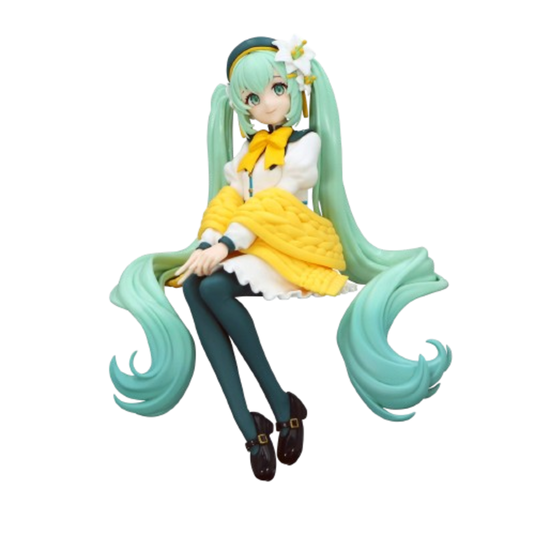 Figura hatsune miku flower fairy lily blanca hatsune miku noodle stopper furyu