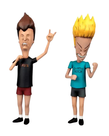 Pack Figuras Beavis and Butt-Head 1/8 Mondo
