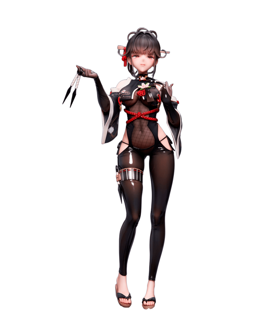 Figura sakura goddess of victory: nikke midnight stealth ver. 1/7 hobby sakura