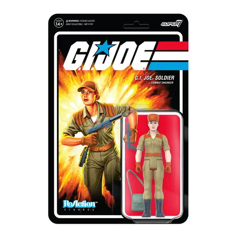 Comprar Figura Reaction GI Joe Female Combat Engineer Bun Hair Pink Figuras