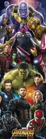 Poster Puerta Marvel Los Vengadores: Infinity War