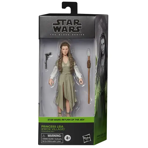 Figura Star Wars El Retorno Del Jedi Princesa Leia Pueblo Ewok Serie Black