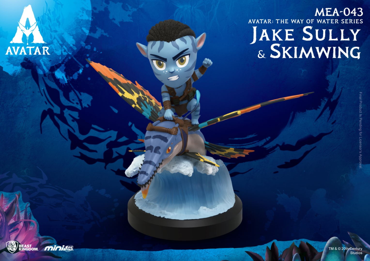 Figura Mini Egg Attack Avatar 2 Jake Sully Y Skimwing