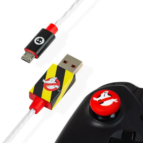 Comprar Cable USB Led Y Grips PS4 & Xbox One Los Cazafantasmas