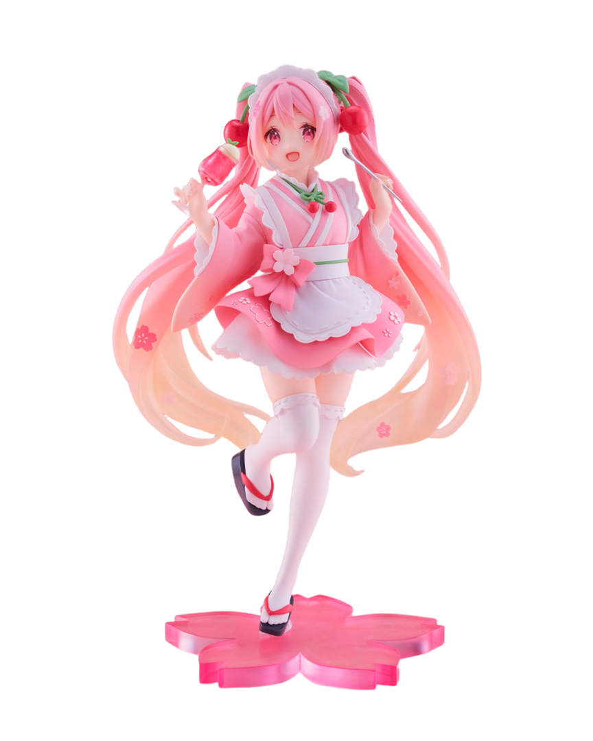 Figura sakura miku hatsune miku japanese cafe ver. taito