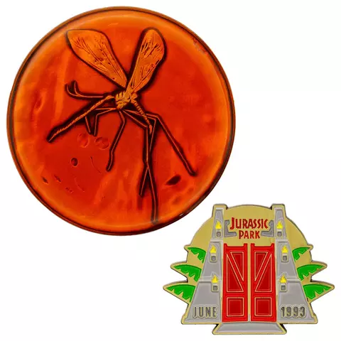 Comprar Pin y Medallón Jurassic Park Fanattik Limitada