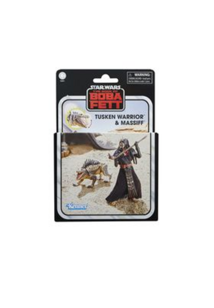 Tusken Warrior & Massiff Set 2 Fig. 9.5 cm The Book Of Boba Fett Star Wars The Vintage Collection
