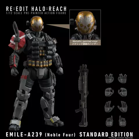 Reservar Figura Emile-A239 (Noble Four) Halo: Reach Figura 1/12 1000Toys Figuras Estándar