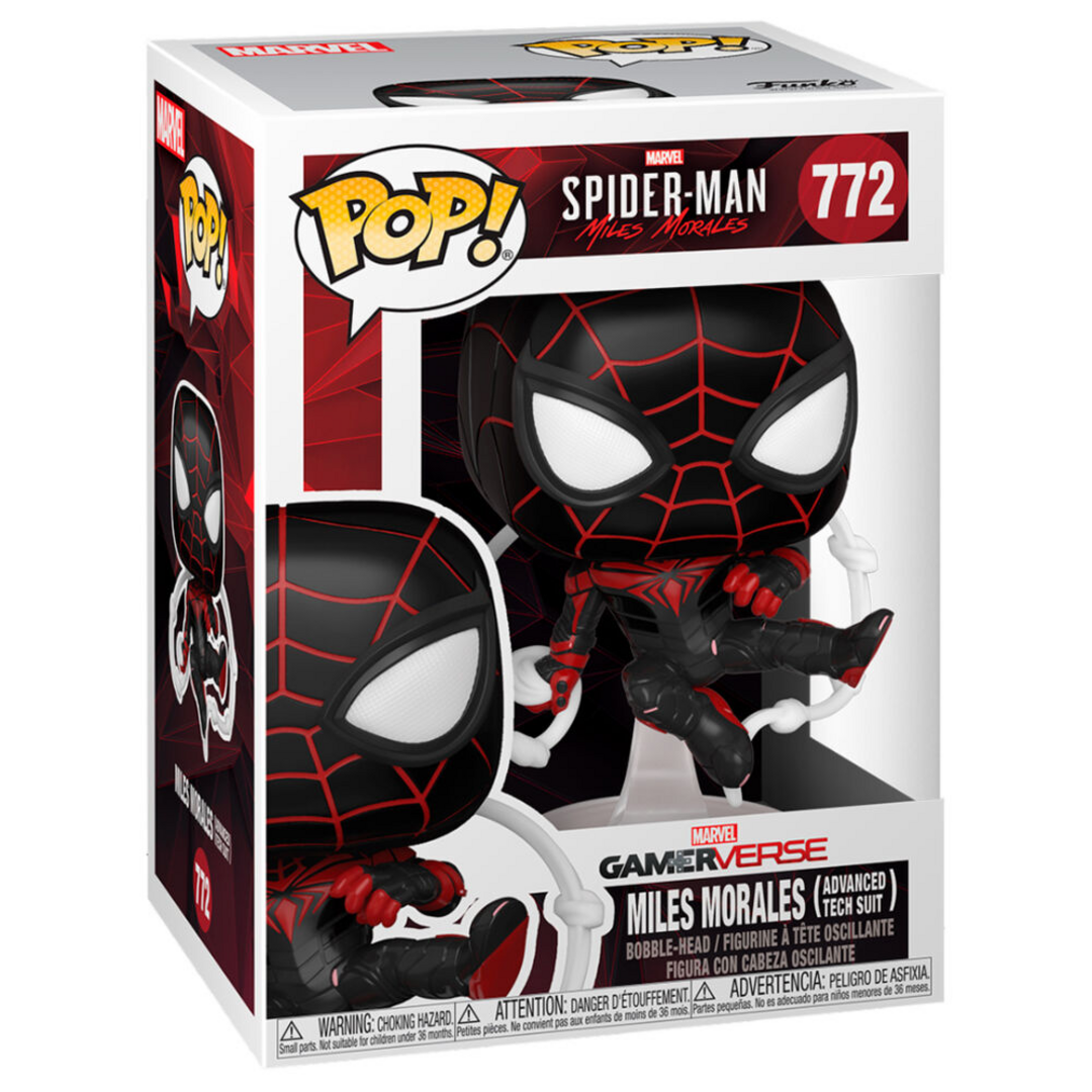 Funko Pop! Games: Miles Morales - Advanced Tech Suit - Spider-man - Miles Morales Game - Figura de Vinilo Coleccionable - Idea de Regalo- Mercancia Oficial - Juguetes para Niños y Adultos