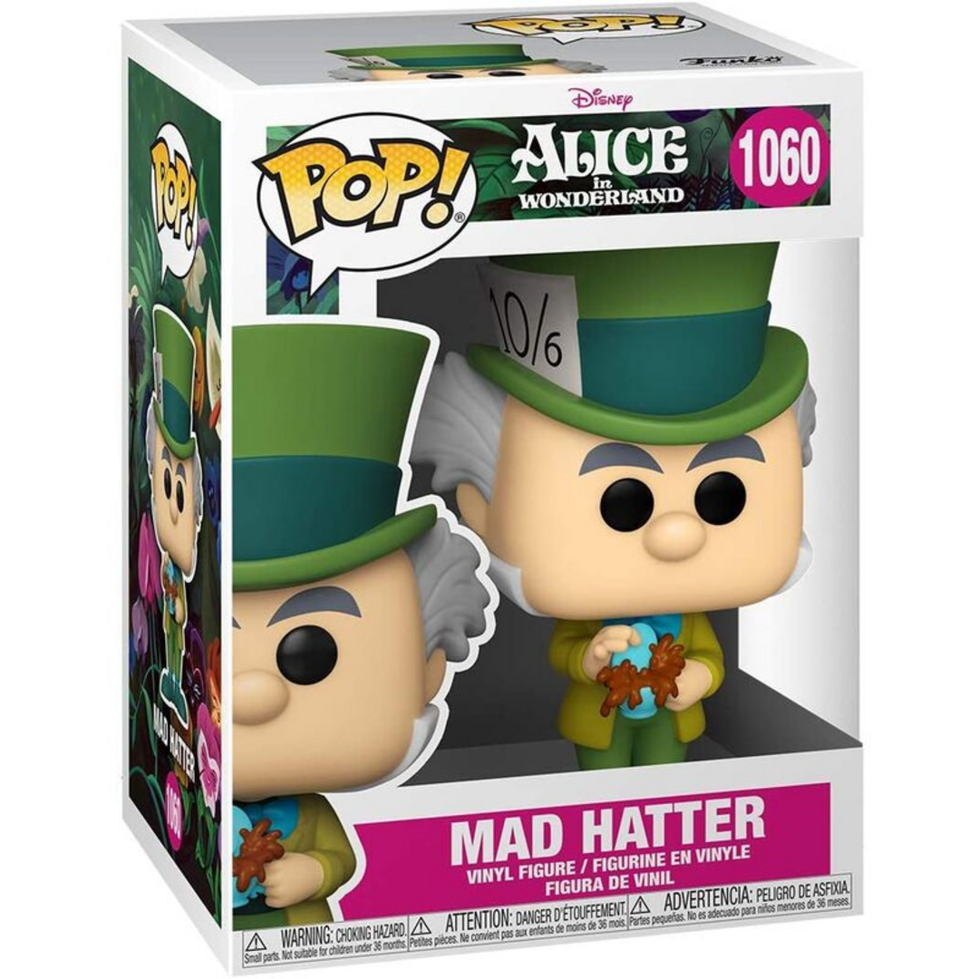 Funko Pop! Disney: Alice 70th- Mad Hatter - Alice In Wonderland - Figura de Vinilo Coleccionable - Idea de Regalo- Mercancia Oficial - Juguetes para Niños y Adultos - Movies Fans