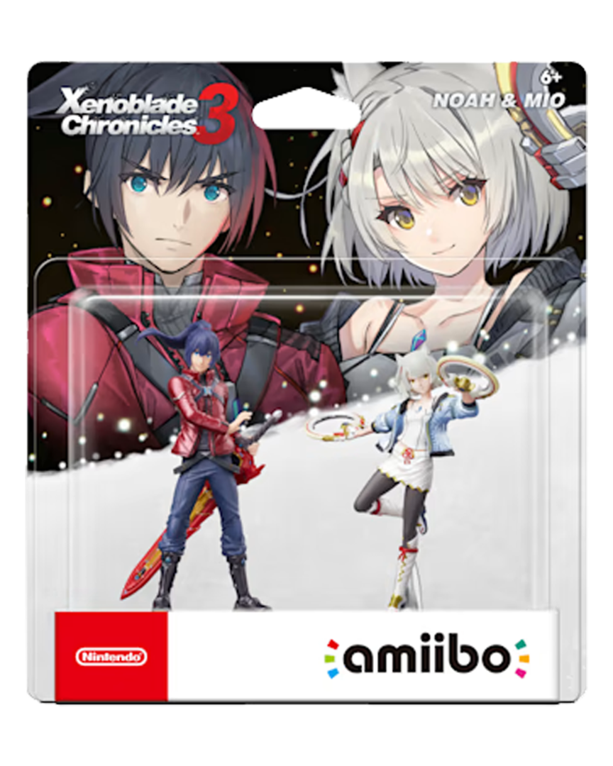 Figura amiibo noah y mio xenoblade chronicles 3 (colección xenoblade)
